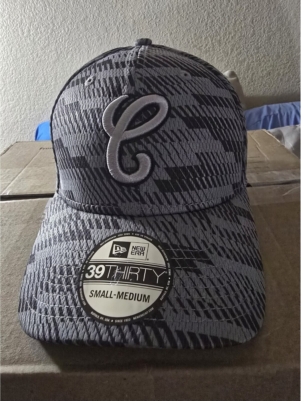 new era 39thirty s/m Chicago White Soxs Hat Gray And Black Embroidered